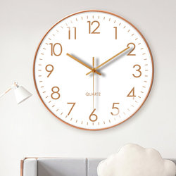 Wall Clock, Living Room Clock, Simple Nordic Style, Stylish and Elegant, Home Clock, Wall Watch, Modern Creative Personality Quartz Clock