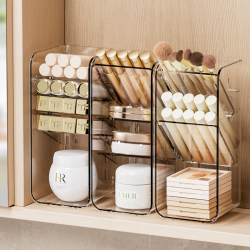 Mirror Cabinet Storage Box Organizer Bathroom Vanity Shelf Washbasin Cosmetics Storage Rack Lipstick Tiered Shelf