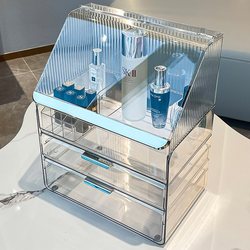 Dust-Proof Cosmetics Storage Box, Dressing Table Desktop, Skin Care Products, Lipstick Drawer, Storage Shelf, Transparent Acrylic Box