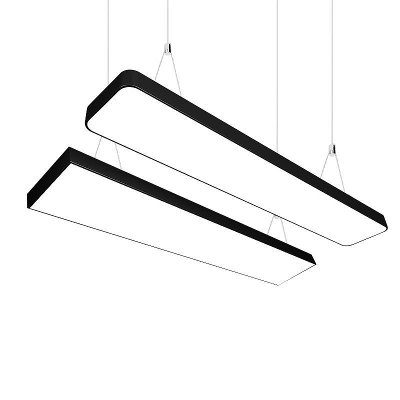 Rectangular Led Office Ceiling Chase LED Office Chandelier - Modern Rectangular Ceiling Lamp
