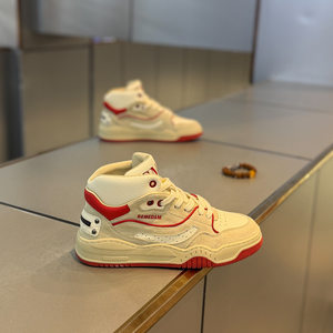 
Sneakers Lace Up Men's Shoes 2025 Autumn New Popular Men's Shoes Fashion Casual High Top Shoes Retro