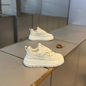 
Thick-soled lace-up color men's shoes, fashionable, casual, versatile, daily trendy, popular 2025 spring and summer new styles