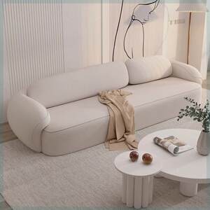 
Cream style sofa living room small apartment modern minimalist office beauty salon rest area reception sofa