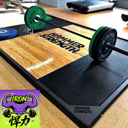 Weightlifting Platform Solid Wood Composite Flooring Squat Rack with Deadlift Platform Powerlifting Gym Weightlifting Platform for Home and Commercial Use