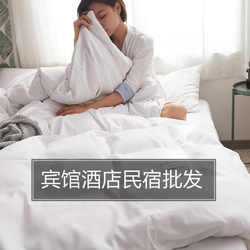 Hotel Specializes in Four-Piece Bedding Sets, Hotel Pure White Duvet Six-Seven-Piece Set Including Duvet and Pillow Core Eight-Piece Set