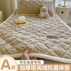 Japanese Seiko Winter Milk Coral Fleece Mattress Thickened for Warmth Student Dormitory Single Bed Mattress Pad Bedding