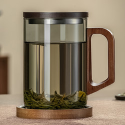 High Borosilicate Glass Cup, Large Capacity 1000ml, Tea Cup, Personal Use, Men's Office Drinking Cup with Handle