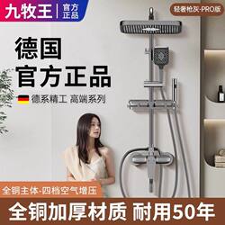 Joeone All-Copper Showerhead for Home Use, Thermostatic, Pressurized Bathroom Showerhead Set