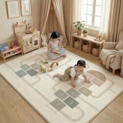 Foldable and Thickened Crawling Mat for Home Use, Formaldehyde-Free, Anti-Fall, Non-Slip, Child-Safe Floor Mat