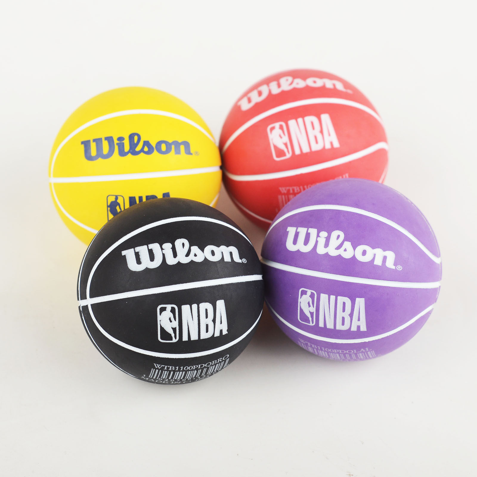 WILSON BOUNCY BALL 팬 기념품 LAKERS WARRIORS BULLS NETS 독점 선물 미니 농구-