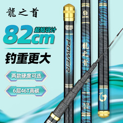 Dragon's Head Stream Rod Short Section Fishing Rod Hand Rod Ultra-Light Ultra-Hard 28 Tune 19 Tune Crucian Carp Rod Portable Fishing Rod Hand Rod