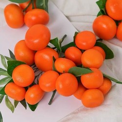 Simulated Sugar Tangerines, Sugar-Coated Tangerines, Plastic Fake Fruits and Vegetables, Fake Oranges, Kumquat Models, Decorative Props
