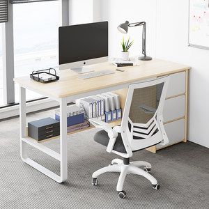 
Office desk employee position simple modern office desk chair combination simple staff workbench home computer desk