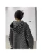 Lazy style striped zipper retro sweater for women in spring and autumn 2023 new Korean cardigan loose casual knitted jacket