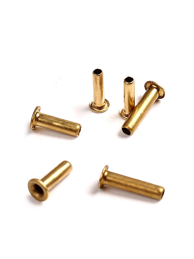 Copper Corn Buckle Rivet - Hollow Through Hole Ring - Solid Sound