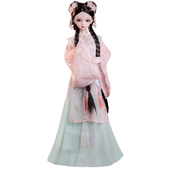 
Baby Love Doll Toy Girl 60cm Ancient Style BJD Doll Ancient Costume Change Makeup Hanfu Set Gift