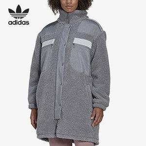 Adidas/Authentic Clover Women's Imitation Lamb Fleece Sports Loose Cotton Coat HK5256