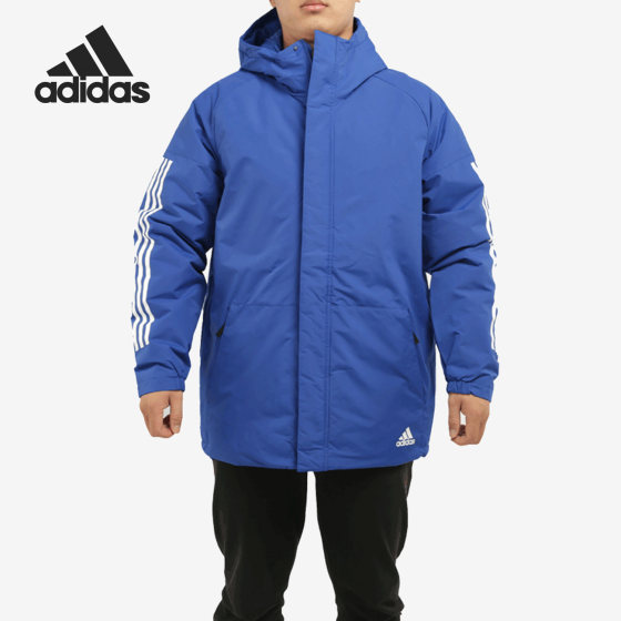 Adidas/Adidas official authentic men's sports outdoor cotton hooded eggplant jacket GE5822