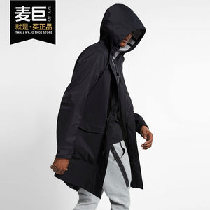 Nike/Nike genuine M NRG Parka men's black sports hooded trench jacket jacket AV8271
