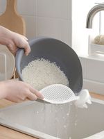 Rice Washing Machine Mixing Stick | Rice Washing Spoon And Sieve | Drain Water | Does Not Hurt Hands | Rice Washing Brush