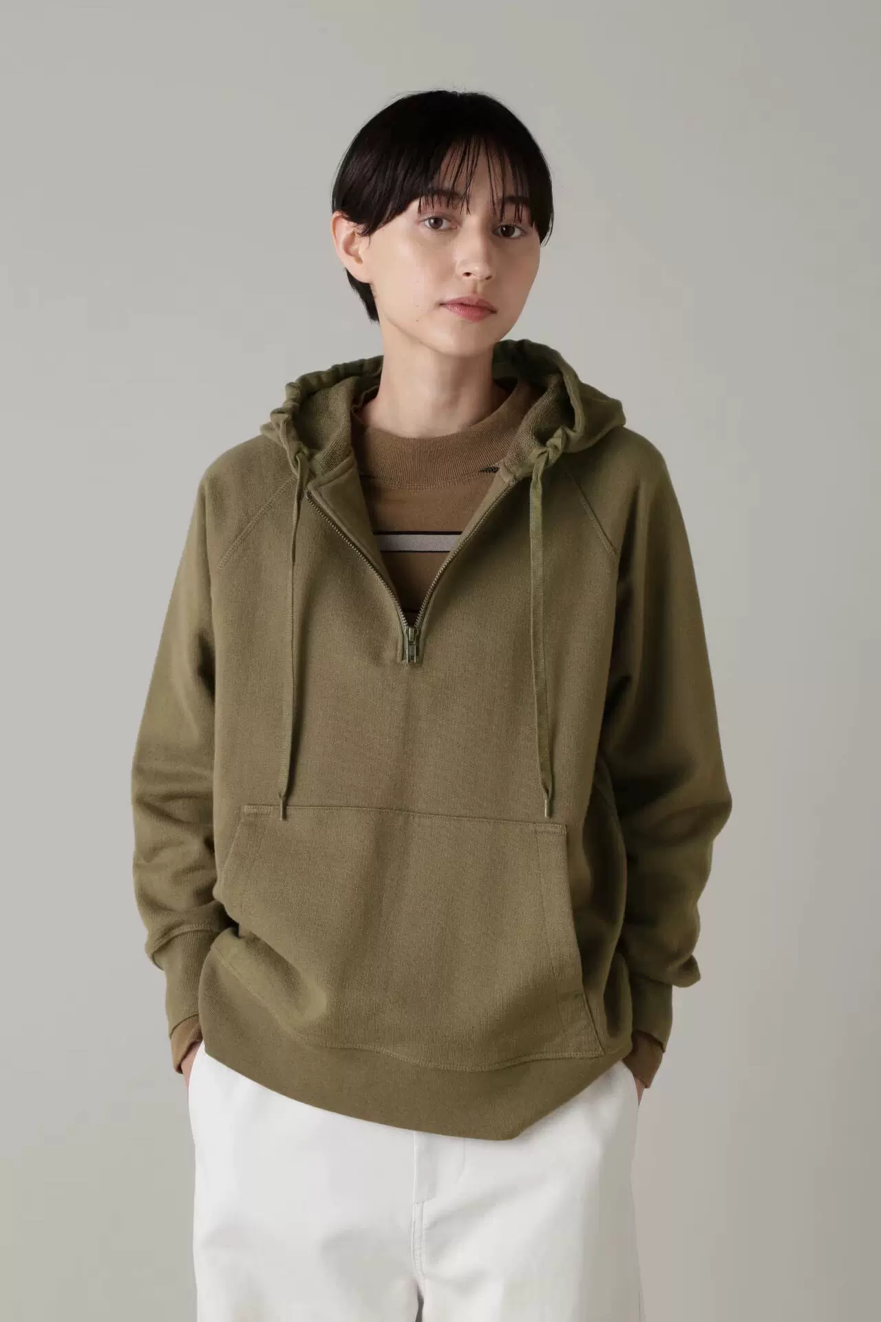 代购！MHL. DRY LOOPBACK JERSEY 套头带帽卫衣-Taobao