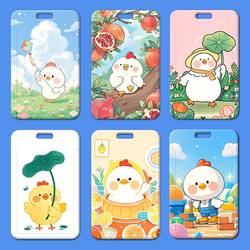 Cute Chick Card Holder for Student Id, Campus Card, Bus Pass, Work Id, Meal Card, Access Control, Stylish and High-Quality