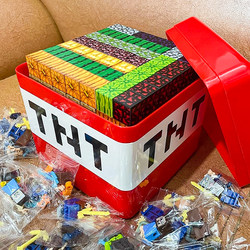 Authentic Minecraft Magnetic Building Blocks Full Set of Kidsren's Educational Assembly Toys for Boys and Girls with Magnet Attraction Gifts