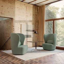 Modern Minimalist High-Back Sofa Chair for Foyer, Business Privacy Reception Single Chair, Designer Hotel Reception Booth