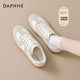 Daphne Silver Moral Training Shoes Women's Shoes 2025 Winter New Velvet Sports Shoes Versatile Ballet White Shoes Sneakers