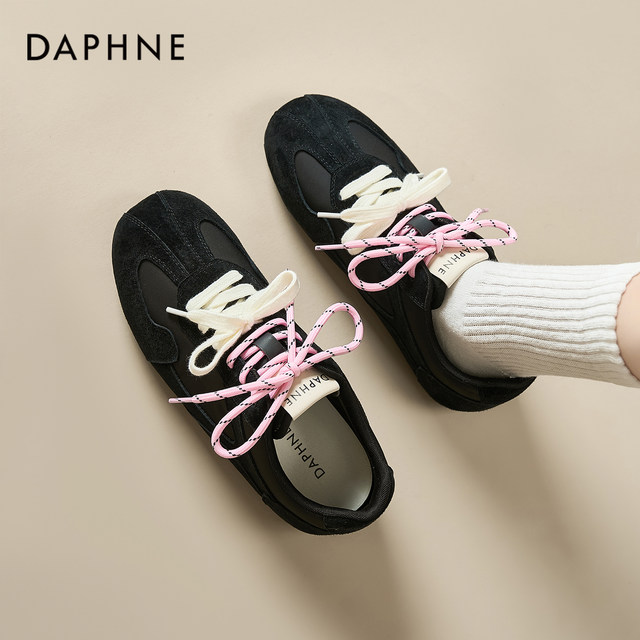 Daphne black moral training shoes for women, autumn 2025 new ballet flat shoes, Gan sports thin sole shoes