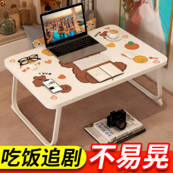 Bed desk folding small table bed desk computer desk bay window bedroom dormitory bed small table study table