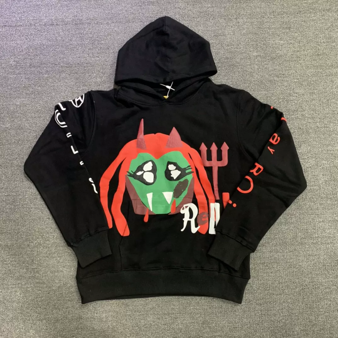 菲董合作款CPFM,XYZ Playboi Carti WLR KING VAMP Hoodie 卫衣-Taobao