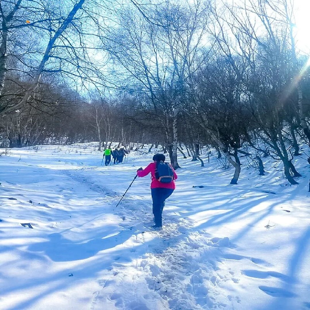 北灵山踏雪 云海雾凇-高山雪原白桦林踏雪10公里徒步1日 跟团游
