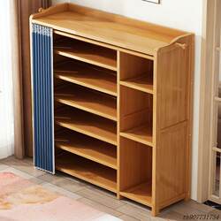 Shoe Cabinet for Home Entrance Storage, Dustproof, Large Capacity, Solid Wood Dormitory Storage Rack, Simple Shoe Rack, Multi-Functional and Multi-Layered