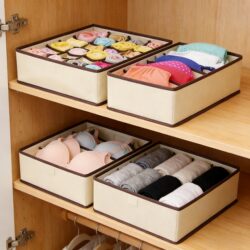 Underwear Storage Box, Drawer-Style Fabric Organizer for Home Use, for Storing Socks and Bras, Wardrobe Storage and Organization Box
