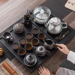 Black Stone Tea Tray Fully Automatic Tea Set 2024 New Model Complete Tea Table Kung Fu Home Tray Tea Sea