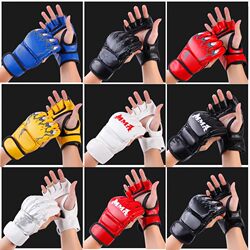 Boxing Gloves, Sanda, Muay Thai, Adult Half-Finger Gloves, Mma Fighting, Ufc Gloves, Men's and Women's Adult Punching Bag Gloves