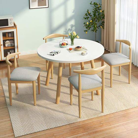 Nordic round table coffee table, dining table and chair home dining table, dinner table, discuss table balcony tea table conference table coffee table