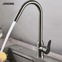 Stainless Steel Thickened High-Standard Kitchen Faucet Sink Hot and Cold Water Rotating Vegetable Basin Anti-Splash Household Faucet