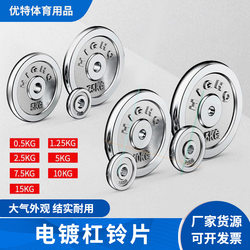 Home Fitness Dumbbell Plates, Small Hole Dumbbell Plates, Cast Iron Dumbbell Barbell Shared Plates, Weight Plates, Electroplated Barbell Plates