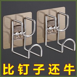 No-Drill Washbasin Rack, Bathroom Storage Rack, Self-Adhesive Wall-Mounted Towel Stainless Steel Hook
