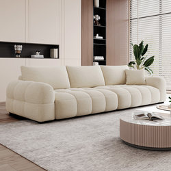 Chenille Sofa Set Modern Minimalist Small Apartment Living Room Fabric Three-Seater Nordic Style 2026 New Model