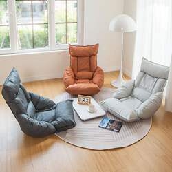 Single Japanese-Style Tatami Bay Window Lazy Sofa Bed with Backrest, Suitable for Dormitory Students and Home Use, Comfortable Armchair