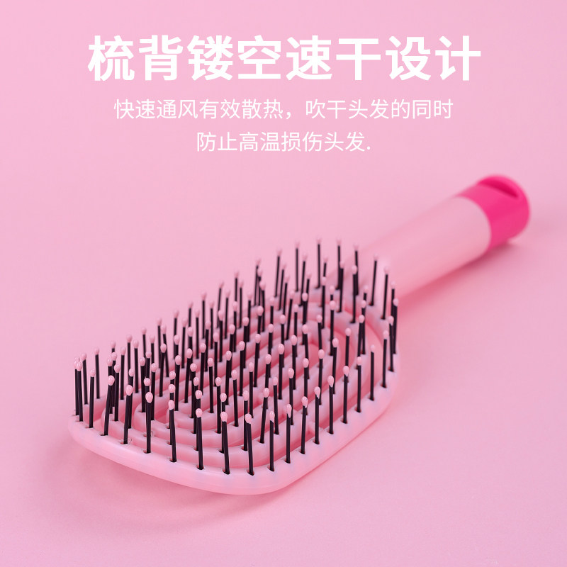 마사지 용 에어 쿠션 빗 여성용 특수 긴 머리 정전기 방지 헤어 컬링 유물 가정용 갈비 푹신한 에어백 빗-