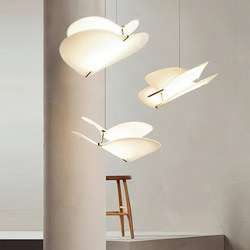 Modern Minimalist Butterfly Petal-Shaped Designer Chandelier for Restaurant, Bar, Villa, Hollow Model Room, and Bedroom
