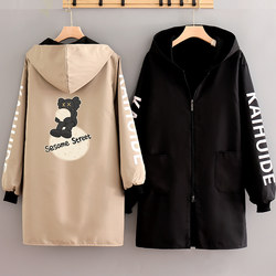 New Style Long-Sleeved Apron for Home Kitchen, Waterproof and Oil-Proof, Fleece-Lined and Thickened, Fashionable Coverall, Women's Workwear Jacket