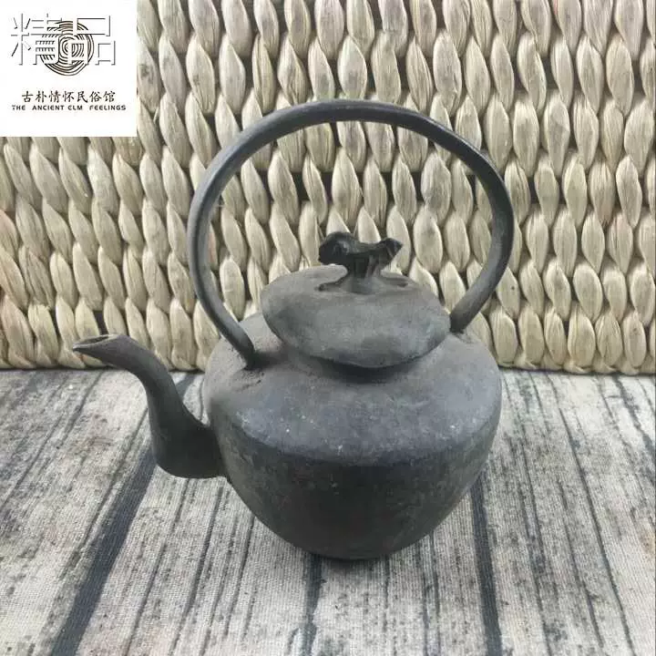 骨董品：純錫茶壺-