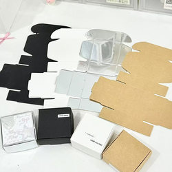 Ins-Style Small Card Gift Packaging Mini Airplane Box Silver High-End Gift Candy Packaging Material Cardboard Box