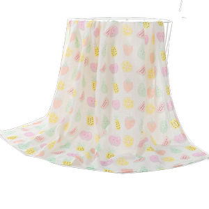 
Baby bath towel bag*0.5kg pure cotton double-layer gauze bag newborn baby quilt autumn and winter baby quilt
