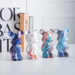 Internet-Famous Violent Bear Piggy Bank Cartoon Creative Modern Living Room Decoration Simple Home Tv Cabinet Ceramic Ornament